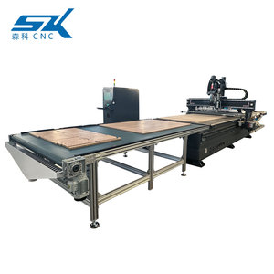 Máquina enrutadora CNC de madera atc 1530 con sistema de carga automática Máquina enrutadora CNC ATC de anidación 3D para la fabricación de puertas de gabinetes - Product Image 2