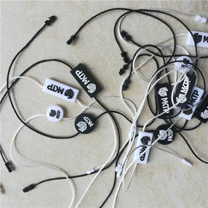 Venta caliente Hang Tag String Loop Hangtag Seal Locker Poliéster String Seal Tag para etiqueta de papel - Product Image 1