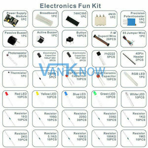 Für UNOR3 Component Pack DIY Projekt Starter Elektronisches Kit Mit Binde spitzen Bread board Kit Box