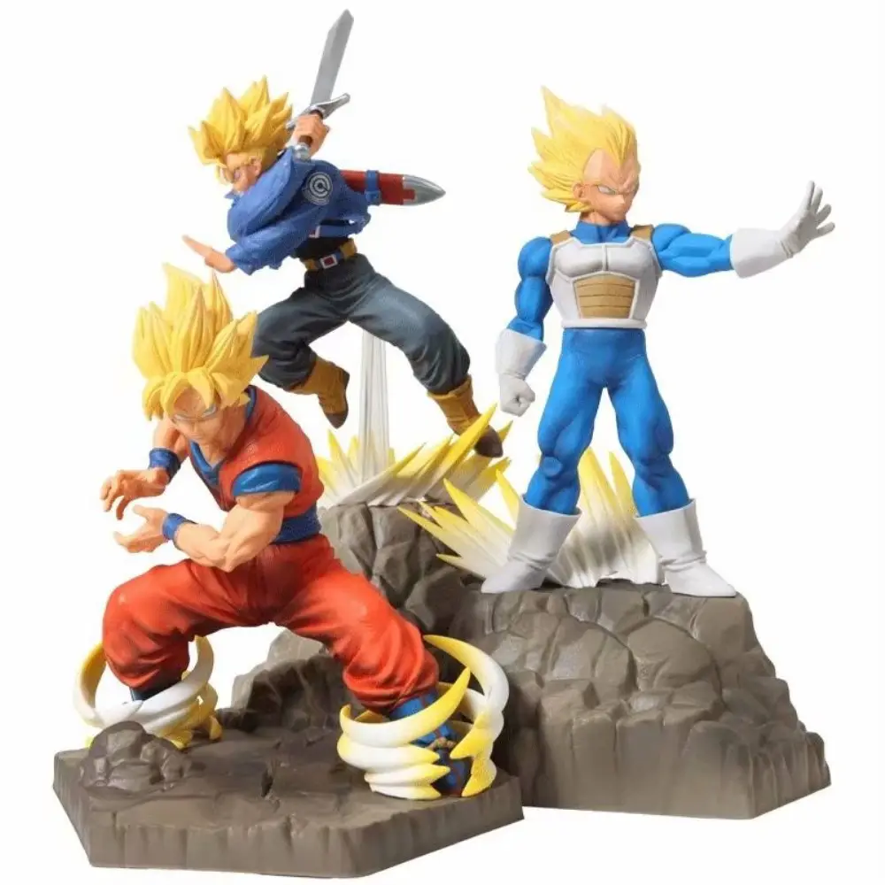 Dragonball z son goku figura de ação vegeta, figuras de ação, trunks, anime, estatueta apf, super saiyan, brinquedos dbz, boneca