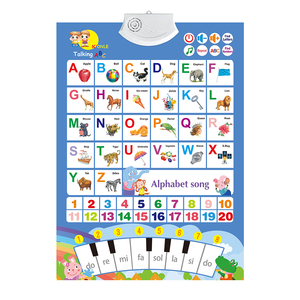Interaktive custom kid spielzeug pädagogisches lernen zweisprachige alphabet reden poster mit Englisch und Spanisch sprache - Product Image 3