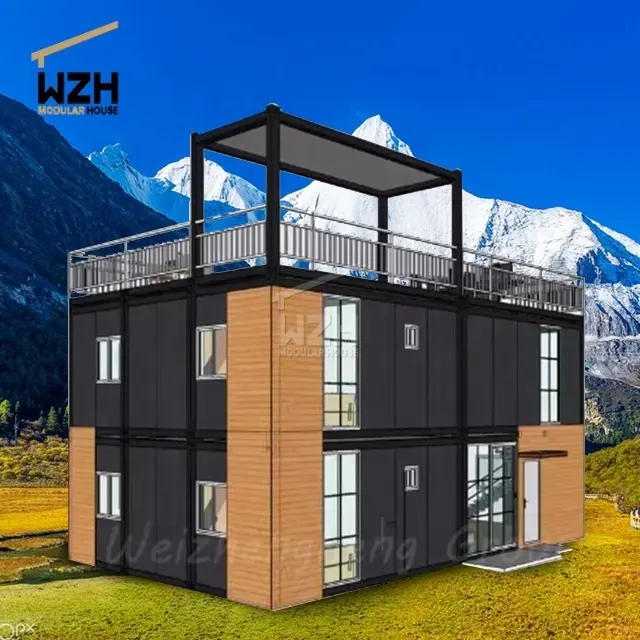 Luxe Design Modulaire Container Opslag Modulaire Prefab Huis Pre Fab Huis Geprefabriceerde
