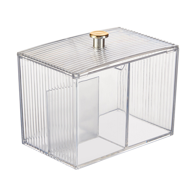 Double-compartment PET storage box, 13.5*8*9.5cm