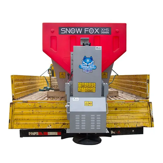เครื่องกระจายเกลือ SNOW FOX XHS-20000 รันเวย์สนามบินอย่างรวดเร็วเครื่องละลายหิมะสําหรับการบํารุงรักษาถนน