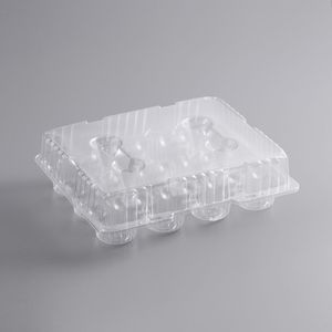 Paket siparişleri için güvenli kilit 3 bölmeli şeffaf PET plastik çörek kabı ile istiflenebilir tasarım - Product Image 3