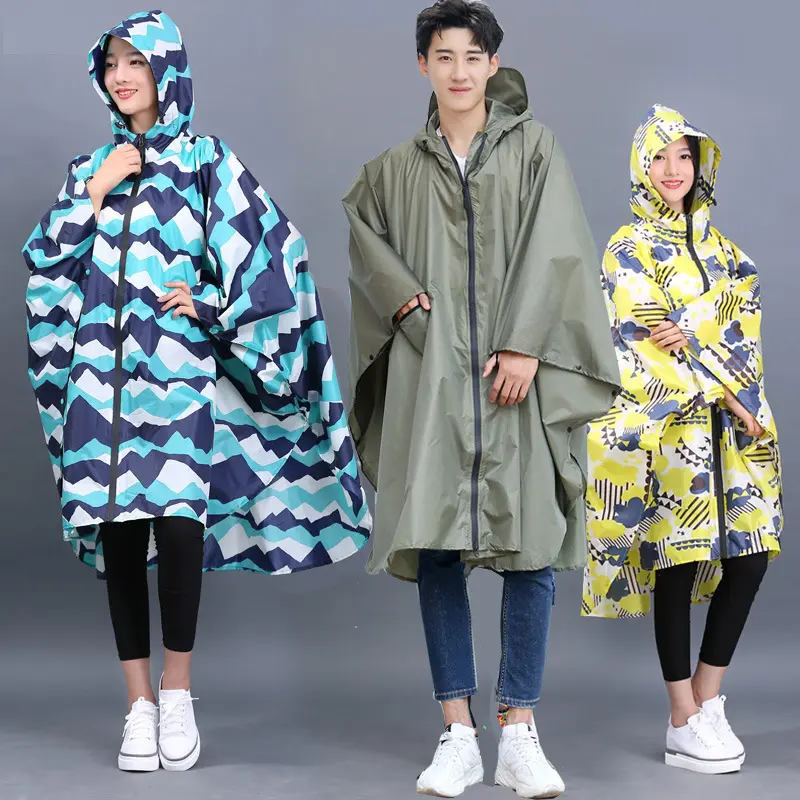 Poncho de pluie transparente pour femmes, Cape en plastique, pour la randonnée et le vélo