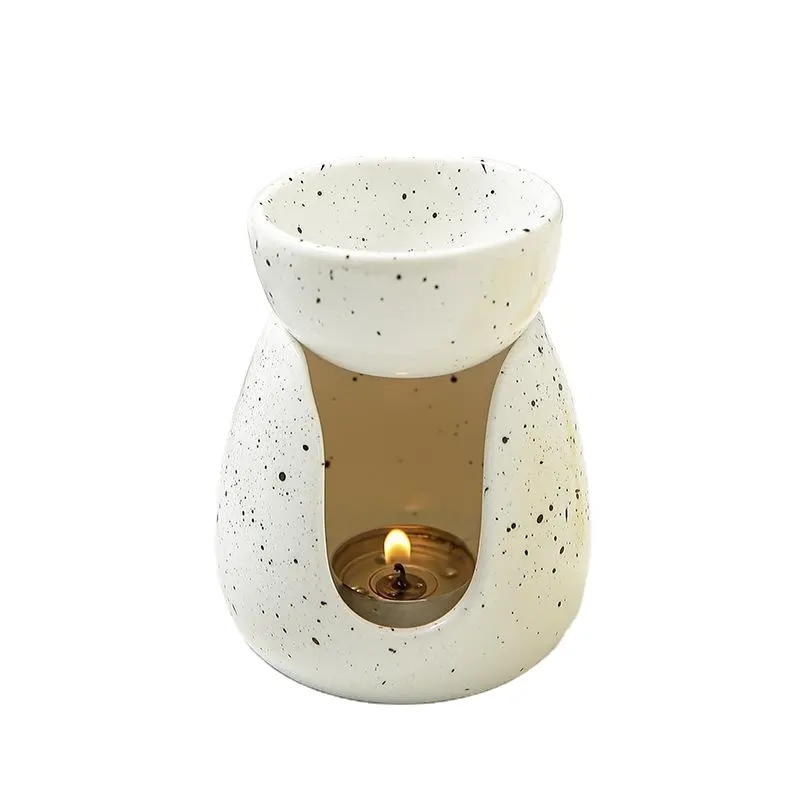 Grosir lilin aromaterapi keramik, penghangat pembakar dupa Aroma minyak esensial untuk dekorasi rumah