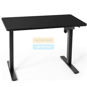 حديث بذكاء محرك واحد كهربائي حامل الجلوس للكمبيوتر مكتب ألعاب إطار أبيض بارتفاع قابل للتعديل - Product Image 2