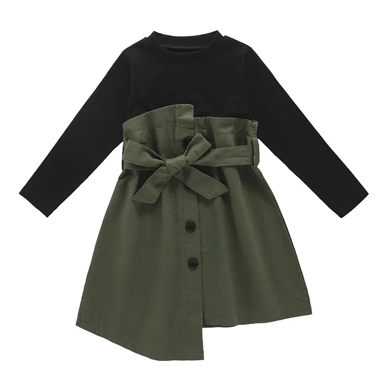 Hao Baby Herbst Der neue Mode Kinder rock für Herbst Kinder Kleidung Koreanisches Mädchen Kleid