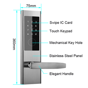 Keyless Entry Türschloss mit Griff APP/IC-Karten/Codes/Schlüssel Elektronisches Smart <span class=keywords><strong>Lock</strong></span> für Home Hotel Office