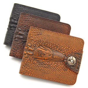 2024 Best <strong>Euro</strong> Coin <strong>Holder</strong> Slim Men's Wallet High Quality Polyester Lining Open Closure Thread Pattern Short Length - Product Image 2