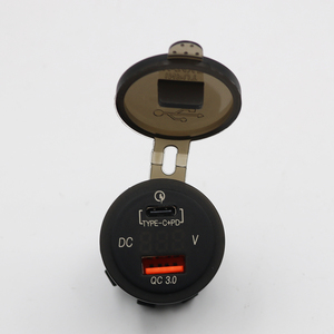 Multifunctional Round <strong>Sockets</strong> With Voltmeter 12v <strong>Usb</strong> and <strong>Type</strong> c Charger Outlet 12v Boat <strong>Usb</strong> Pd Charger