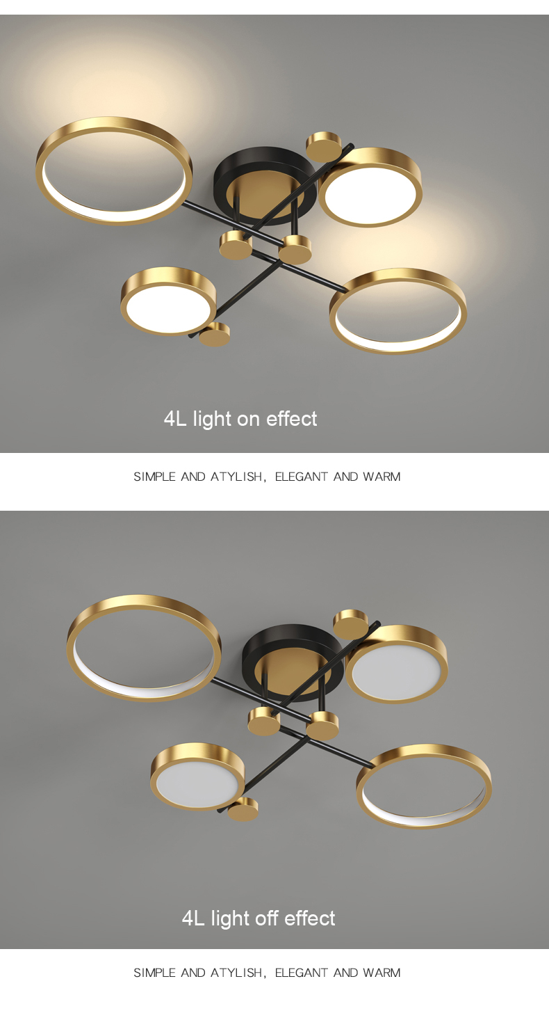 2021 new arrival modern Fashion 38W nordic led ceiling light home for living room bedroom lamp kids ceiling  lamp