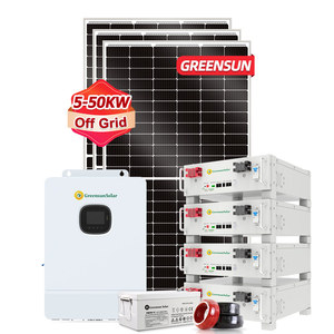 完成10kw离网太阳能功率100kw 5kw 8kw 12kw 20kw太阳能家用储能系统10kw太阳能系统平均成本