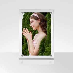 Tùy Chỉnh Hai Mặt Từ Thân Thiện Với Môi Acrylic Khung Ảnh UV In Ấn Không Thấm Nước Bền Hình Chữ Nhật Hiển Thị Đứng Cho Nhà - Product Image 3