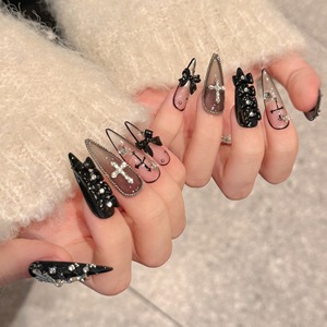 <strong>Diablo</strong> Butterfly Design Gothic Cross-Border Fingernails High Quality Pure Handmade Gothic Cross-Border Fingernails Factory - Product Image 2
