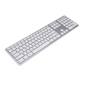 Venta al por mayor de fábrica, teclado inalámbrico de 2,4G, teclado de tamaño completo, teclado de uso de oficina con teclado numérico para computadora, escritorio, PC, computadora portátil