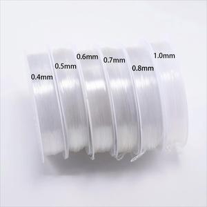 Transparent Stretch <strong>Elastic</strong> Rope 0.4mm-1.0mm Crystal Line Beading <strong>String</strong> Jewelry Cord for DIY Handmade Bracelet Embroidery