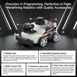 ROS2 Kit Robot educativo per Raspberry Pi 5 Kit per auto a base ESP32-S3 con supporto Lidar SLAM Navigation AI Recognition Python3
