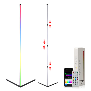 Özel RGB LED zemin lambası renkli sihirli atmosfer köşe ışıkları oturma odası oyunu için kontrol ile - Product Image 2
