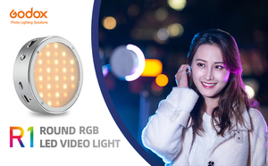 Smartphone ve kamera fotoğrafçılığı için Godox R1 RGB halka ışık Mini yaratıcı LED aydınlatma dahili mıknatıs - Product Image 6