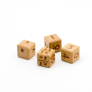 Laser <strong>Pattern</strong> Wooden <strong>Building</strong> <strong>Blocks</strong> Toy Alphabet Baby Cube Accept Customize Name