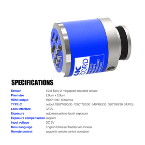 4K 1080P工业视频数字焊接修复显微镜相机1/2.8 2MP传感器，用于电话印刷电路板移动修复 - Product Image 6