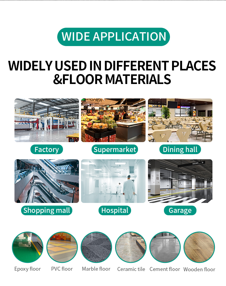110L Electric Double Disc Commercial Marble Floor Cleaning Equipment Vacuum Scrubber Machine Floor Scrubber