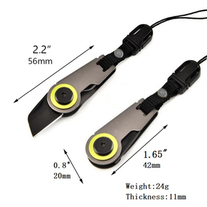 EDC anahtarlık kabul özel Logo küçük katlanır Mini Survival kutu kesici çakı - Product Image 4
