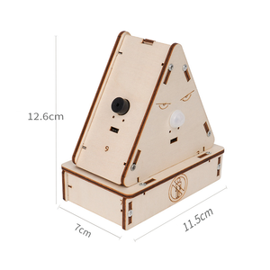 Fai da te assemblare in legno stelo Puzzle di programmazione scienza esperimento umano Mobile sensore di rilevamento giocattoli - Product Image 6