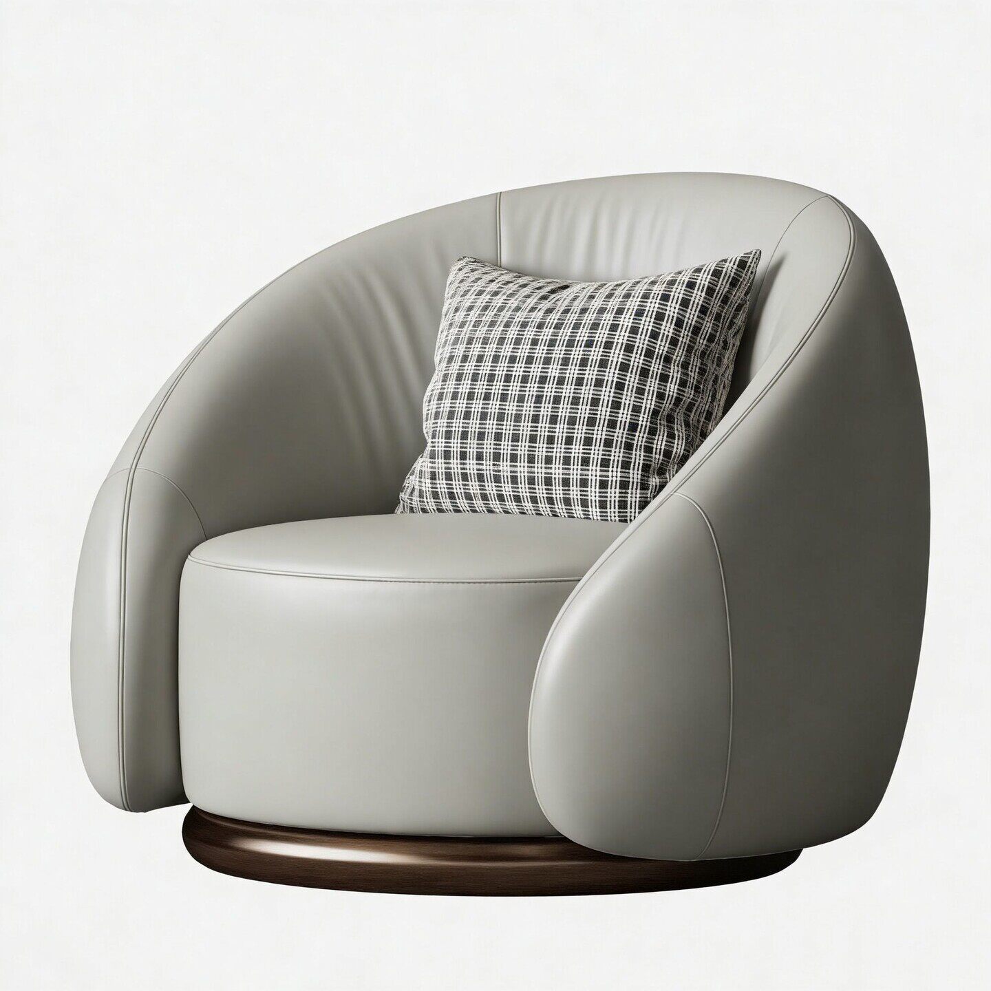 Single chair (light gray cat scratch leather)