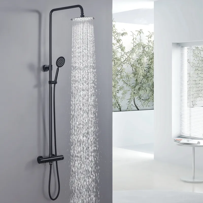 Rubinetti per doccia da bagno moderni Set doccia termostatica da bagno in acciaio inossidabile miscelatore da bagno e rubinetto per rubinetti