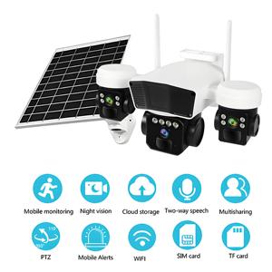 Câmera de segurança solar 4G com cartão <span class=keywords><strong>SIM</strong></span> Cctv 6MP PTZ O-KAM APP para casa