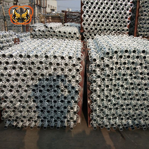 Andamio completo de acero y metal, sistema de bloqueo de anillo galvanizado