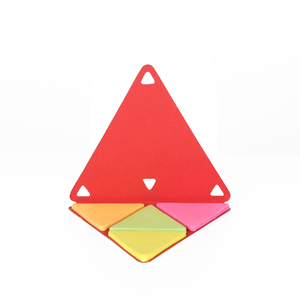 工厂批发4色三角形状纸迷你便签办公备忘录 - Product Image 6