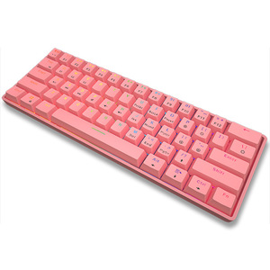 コンピュータラップトップPC用スイッチ付きミニRGBメカニカルゲームキーボード60% カスタム言語 - Product Image 4