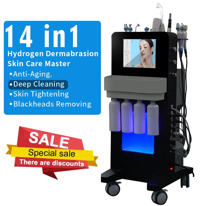 2023 15 in 1 Hydraf dermoabrasione cura della pelle Hydro Hydra Water Facial Machine con maschera a Led Hydrofacials acials Machine