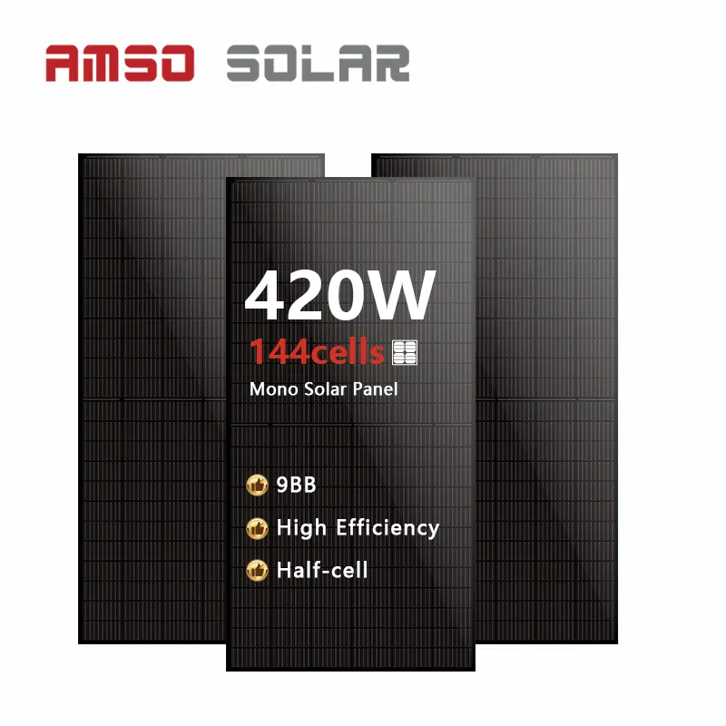 Manufacturer price 420W monocrystalline solar panel 420 watt half cell mono solar panel