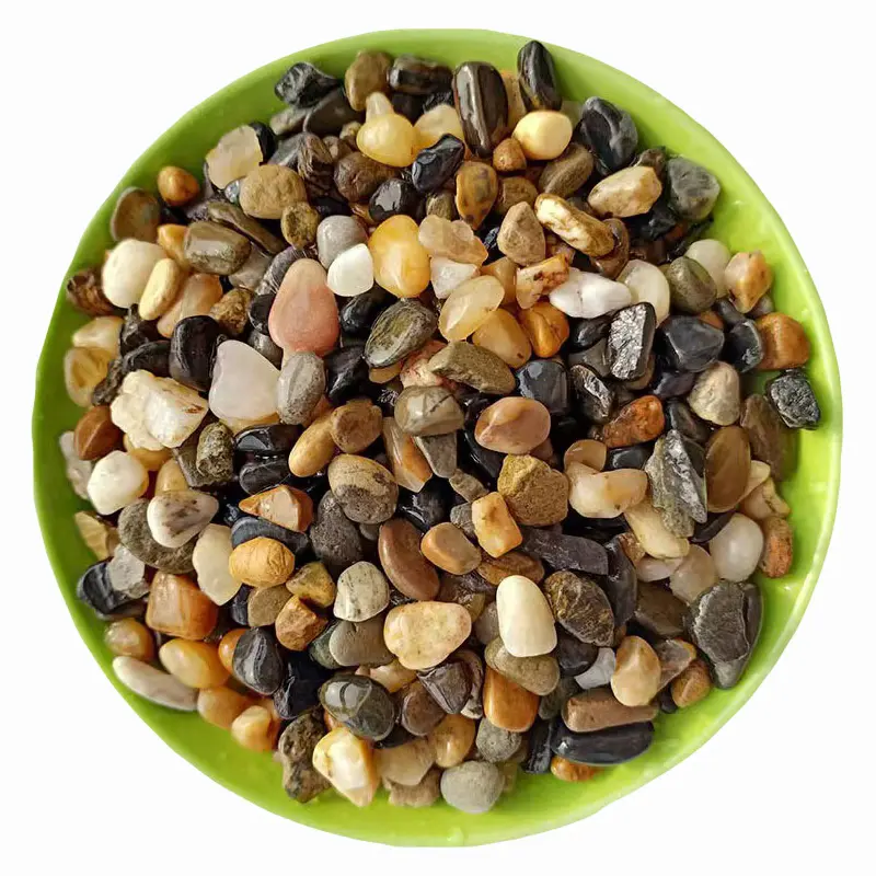 Natural stream stone 3-6mm fish tank landscaping decoration sand bottom sand colored pebbles