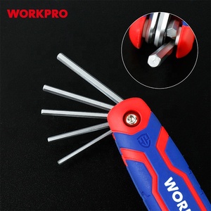 WORKPRO <strong>8PC</strong> Metric Folding <strong>Hex</strong> <strong>Key</strong> Set Fastening Tool Chrome-vanadium Steel Allen Wrench Set <strong>Hex</strong> <strong>Key</strong> - Product Image 5