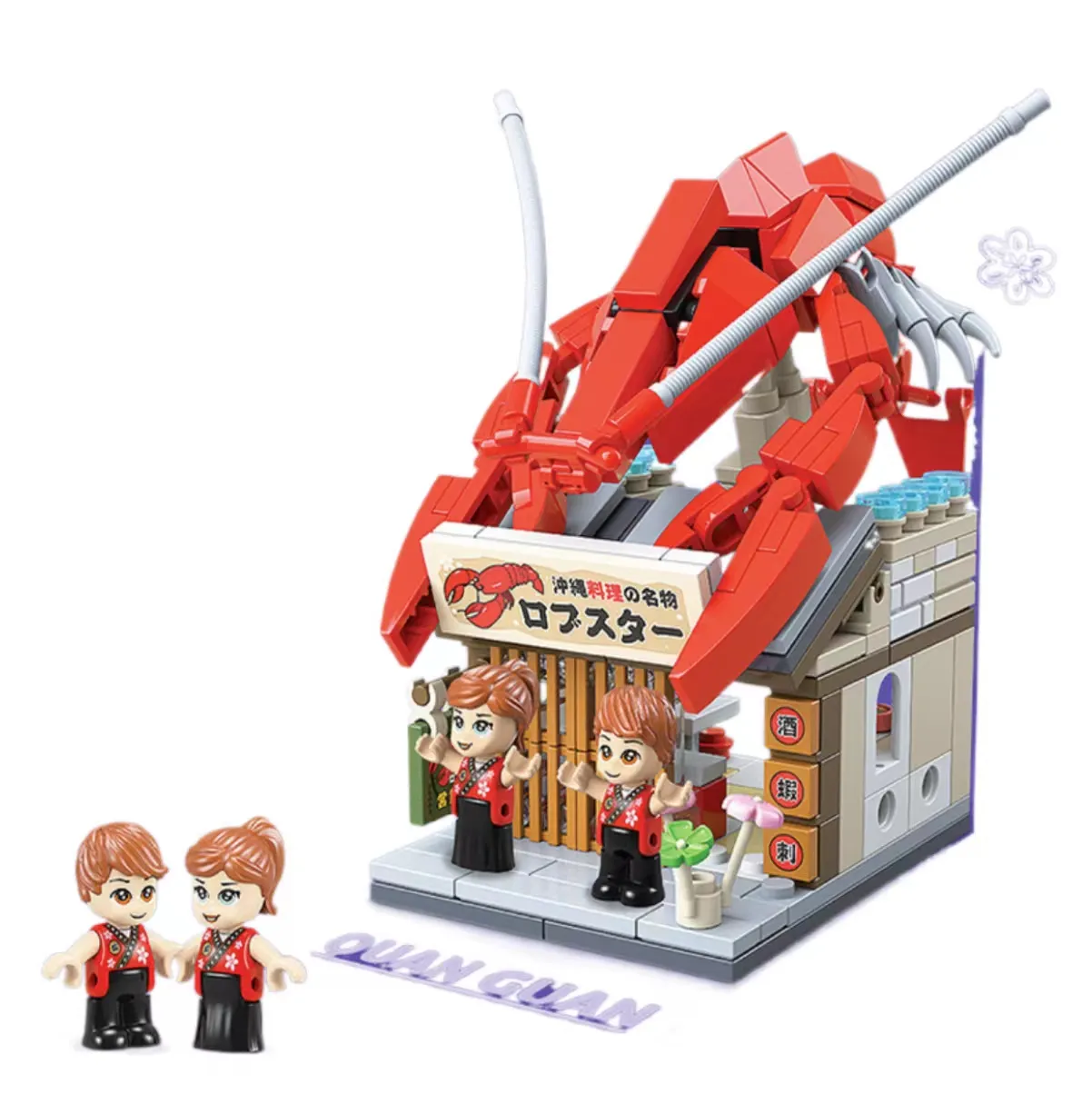 Giapponese Street View Shop Mini blocchi di costruzione MOC giocattoli creativi giapponesi modello Set di costruzione di simulazione architettura giocattolo