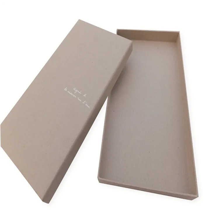 पुनर्चक्रण योग्य अनुकूलन योग्य रंग और आकार प्राथमिक रंग क्राफ्ट पेपर सफेद लोगो स्कार्फ ड्रेस पैकेजिंग ढक्कन के साथ कार्डबोर्ड उपहार बॉक्स