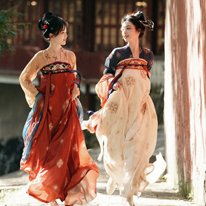 JEFFERY Hanfu Dress Chinese Traditional Dress <strong>Tang</strong> <strong>Dynasty</strong> Hanfu Female restoration Style Chest-length Skirt Set Chinese Wedding - Product Image 1