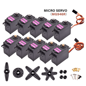 MG946R DC Mikro-Rotations motor mit hohem Drehmoment Servo MG946 Motor 0-180 Metall getriebe Servomotor für Kinder Mini RC Car Plane Arduino
