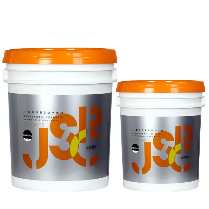 Black Waterproof And Dust Leak Proof Js Liquid Cement Polymer Composite Polymer Coating Paint For Concrete Terrace