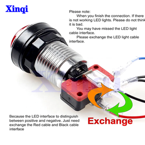 Аркадный качественный джойстик Sanwa с нулевой задержкой DIY Kit USB-кодировщик светодиодный хромированный кнопочный переключатель на ПК Геймпад Консоль - Product Image 3