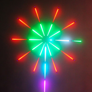 Firework <strong>LED</strong> Strip Lights Dream Color RGB Changing Music Sound Sync Firework Lights with App Remote Control 5V USB for Wedding - Product Image 2