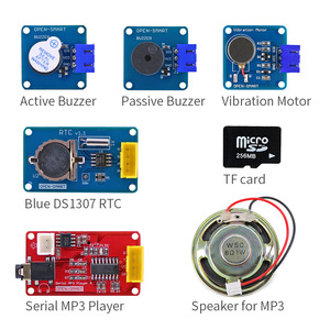 Easy Starter Kit Easy-Plug buntes XH2.54mm-Buchsensensor-Kit mit MP3 RTC-Temperatur sensor für Arduino