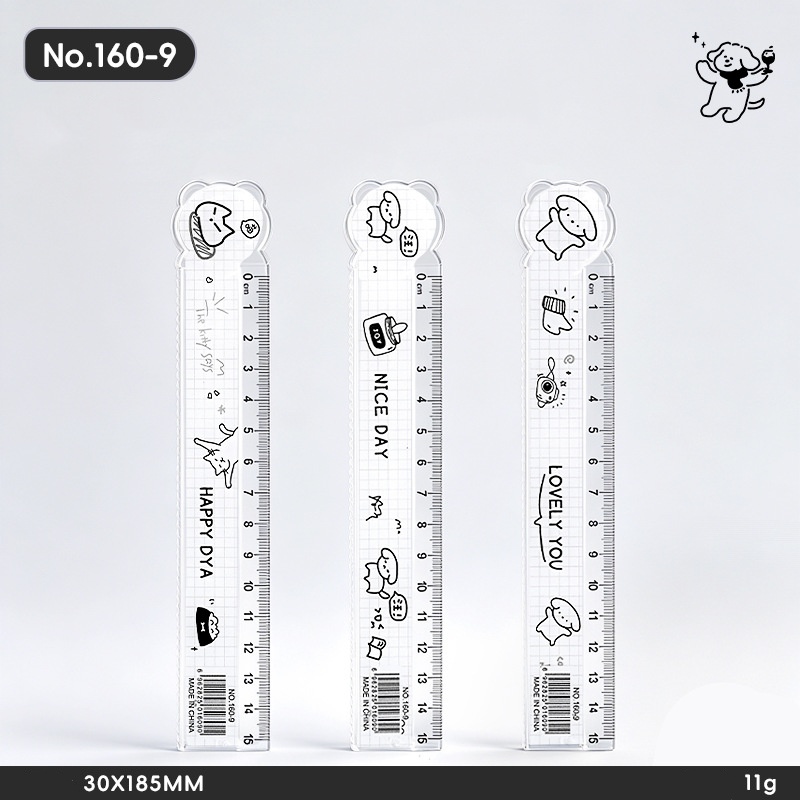 160-9 linea dog-ruler manico singolo-15 cm