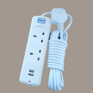 最佳价格英国标准带USB扩展插座开关电源带usb - Product Image 2